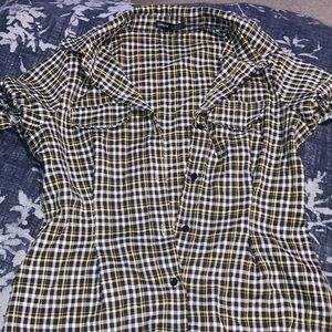 Yellow and black stripped dress from SHEIN